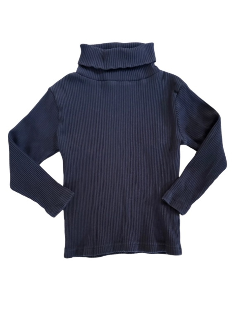 💙 Little English Navy Ribbed Turtleneck Top 4T Classic Layering